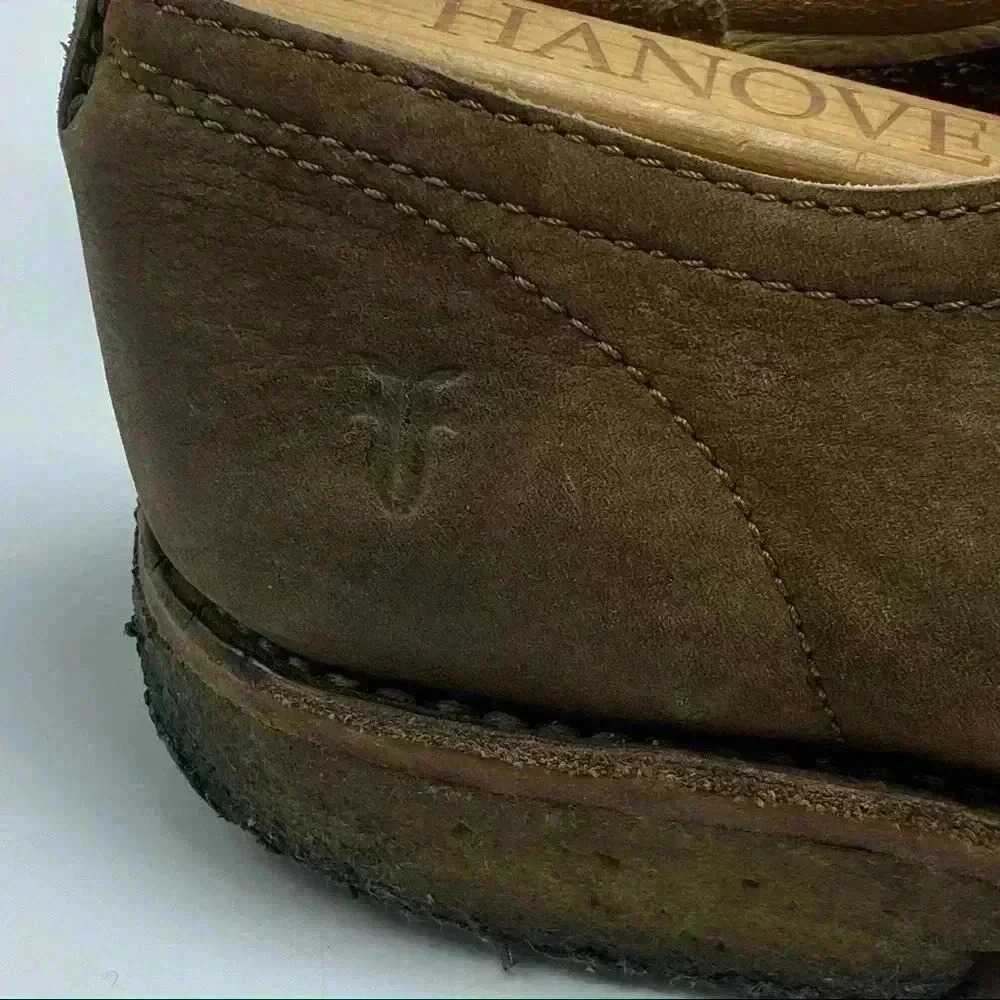 Frye brown casual oxfords with crepe sole shoes size 12 - Picture 5 of 9